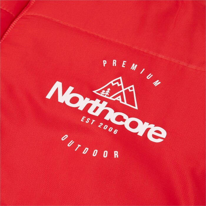 2024 Northcore Convertible Sleeping Bag NOCO126AB - Red